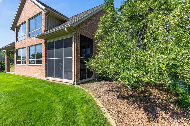 Side elevation with screened porch